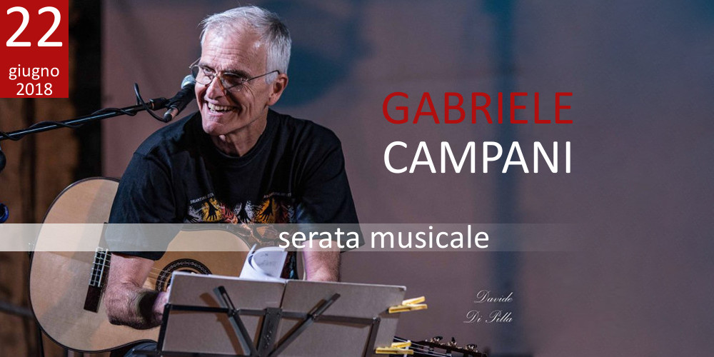 Serata con musica dal vivo: suona Gabriele Campani